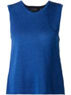 Calvin Klein Collection 'calvin Klein Collection X The Webster' Crossover Back Top, Women's, Size: Large, Blue, Viscose