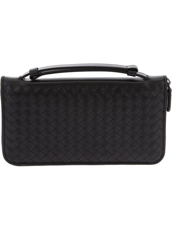 Bottega Veneta Intrecciato Weave Purse - Black