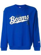 Champion Printed Crew Neck Sweatshirt - Blue