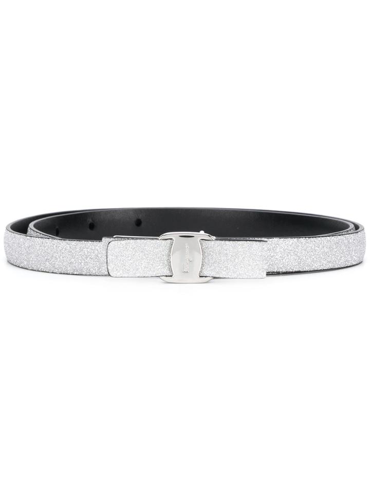 Salvatore Ferragamo Adjustable Belt - Metallic