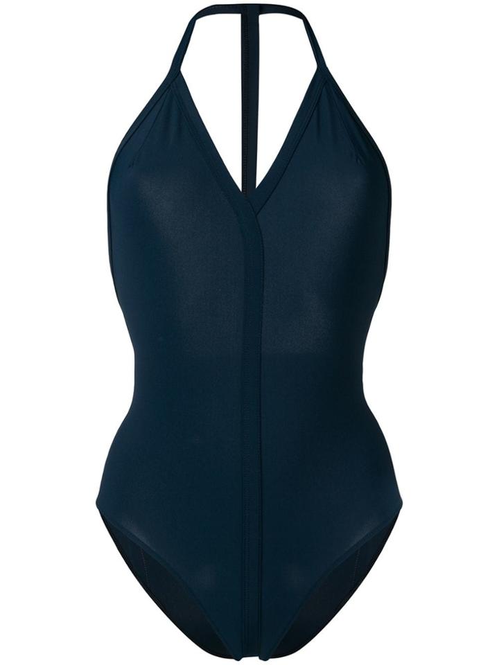 Rick Owens Halter Neck One-piece - Blue