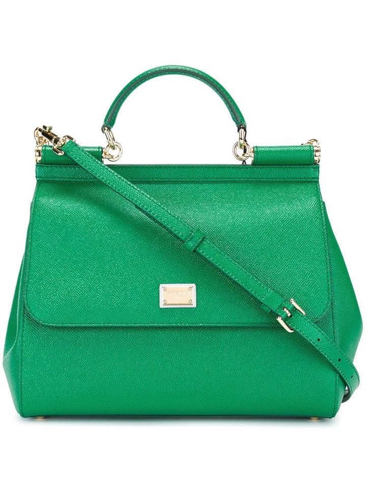 Dolce & Gabbana Large 'sicily' Tote, Women's, Green