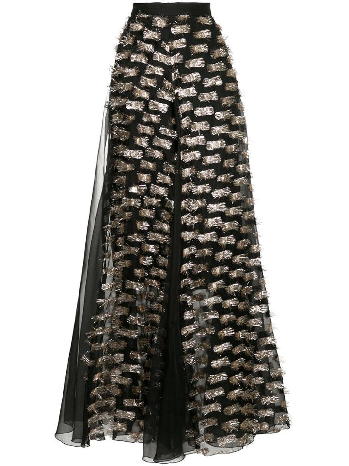 Maison Esve High-waisted Maxi Skirt - Black
