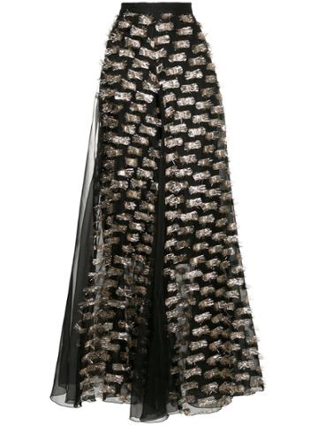 Maison Esve High-waisted Maxi Skirt - Black