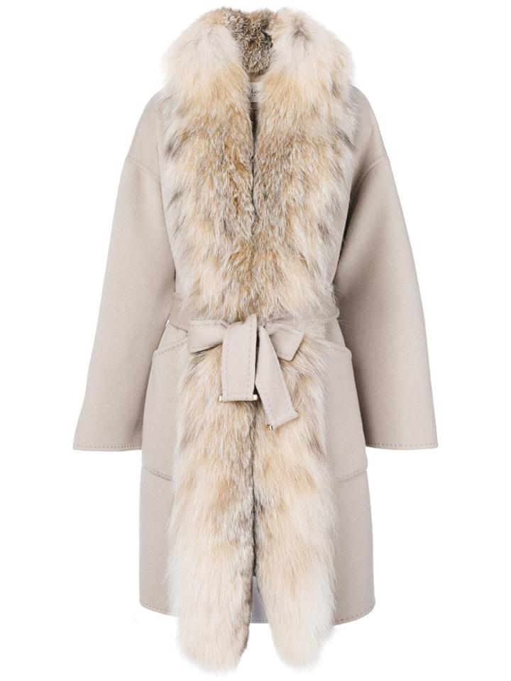 Guy Laroche Oversized Coat - Nude & Neutrals