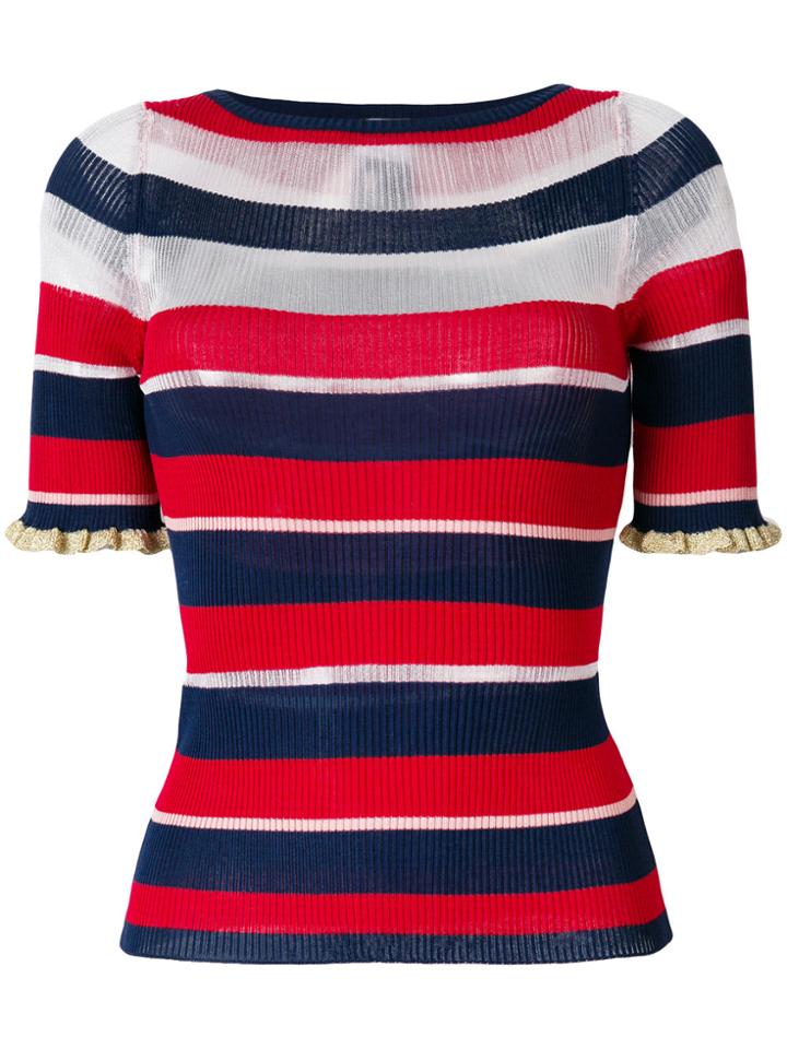 Pinko Striped Knitted Top - Multicolour