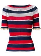 Pinko Striped Knitted Top - Multicolour