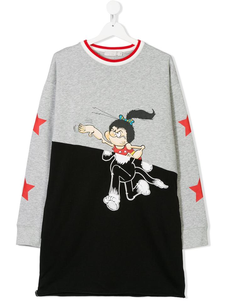 Stella Mccartney Kids Dinah Mo Print Dress - Grey