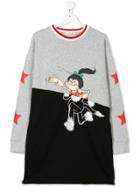 Stella Mccartney Kids Dinah Mo Print Dress - Grey