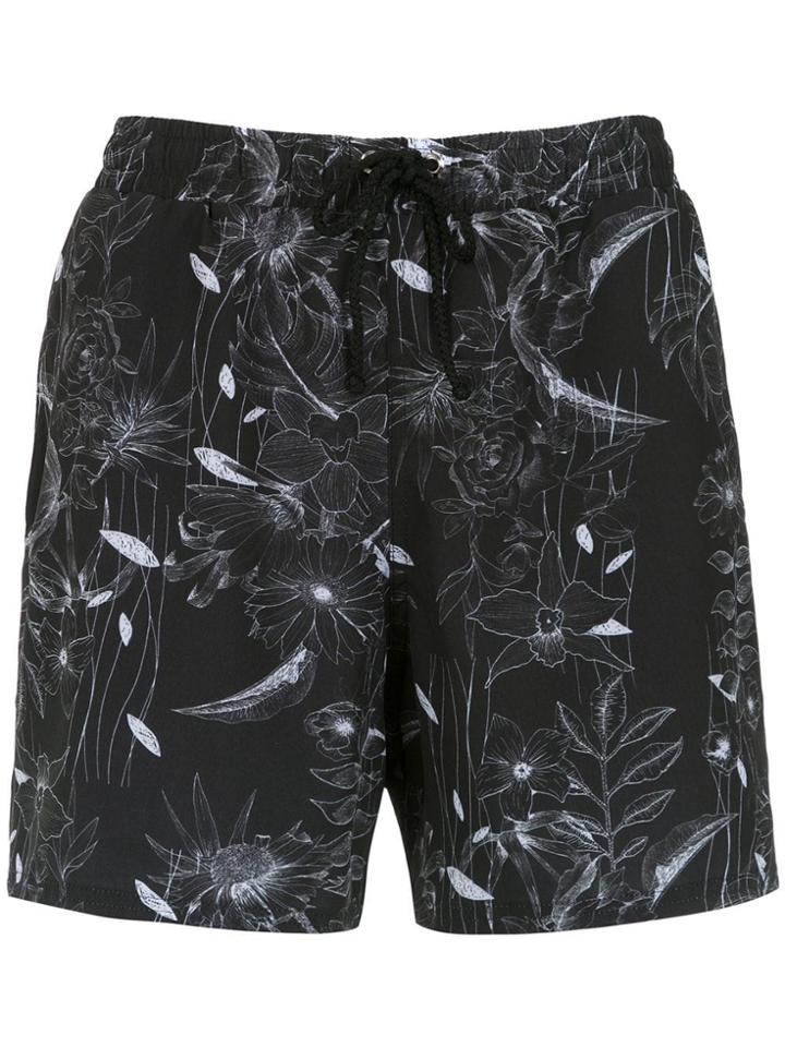 Lygia & Nanny Printed Gil Swim Shorts - Black
