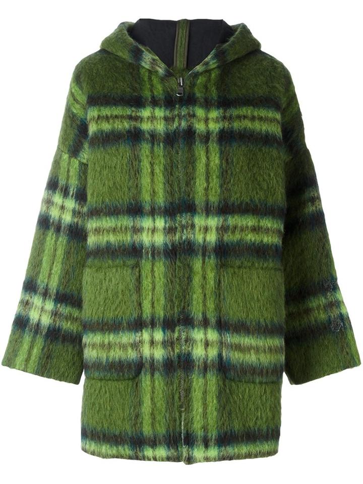P.a.r.o.s.h. 'lionel' Coat, Women's, Size: Xs, Green, Polyamide/polyester/mohair/virgin Wool
