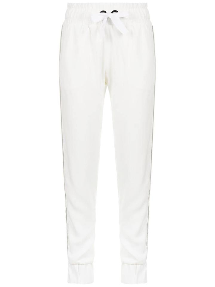 Andrea Bogosian Stripe Detail Joggers - White