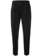 Prada Cropped Trousers, Women's, Size: 44, Black, Virgin Wool