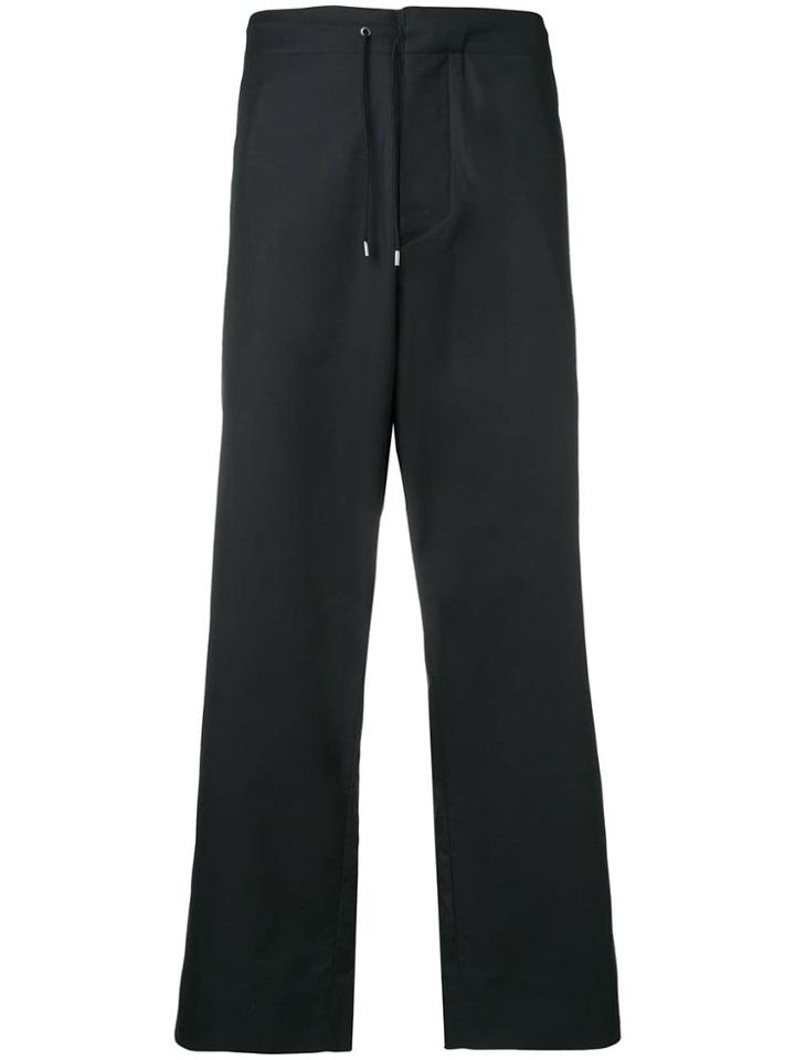Oamc Drawstring Straight Trousers - Blue