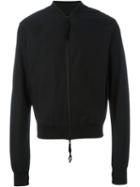Thom Krom Cropped Bomber Jacket, Men's, Size: M, Black, Cotton