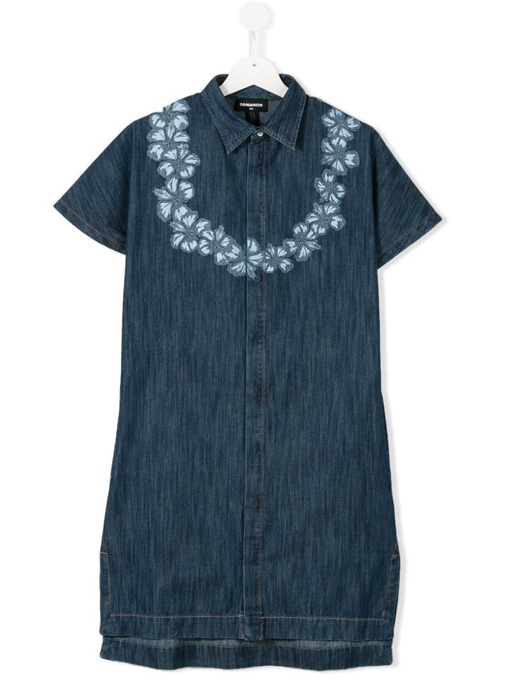 Dsquared2 Kids Luau Denim Dress, Girl's, Size: 16 Yrs, Blue