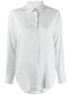 Alberto Biani Tailored Pinstripe Shirt - White