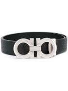 Salvatore Ferragamo - Double Gancio Buckle Belt - Men - Calf Leather - 115, Black, Calf Leather