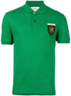 Gucci Web Tiger Crest Polo Shirt, Men's, Size: Xl, Green, Cotton/spandex/elastane