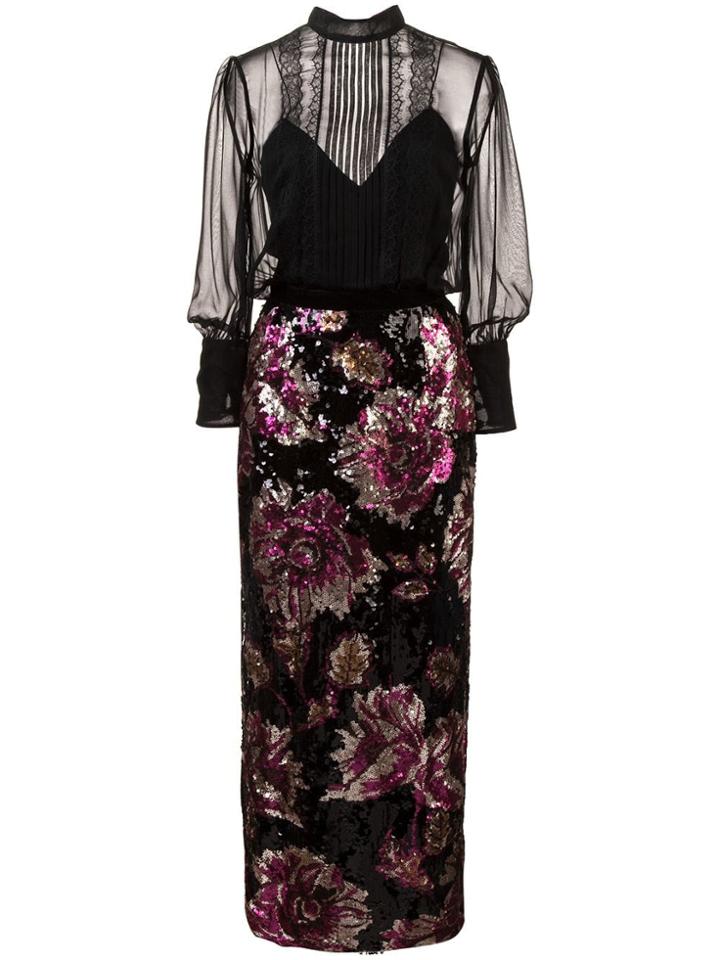 Marchesa Notte Marchesa Notte N24g0649 Black Synthetic->polyester