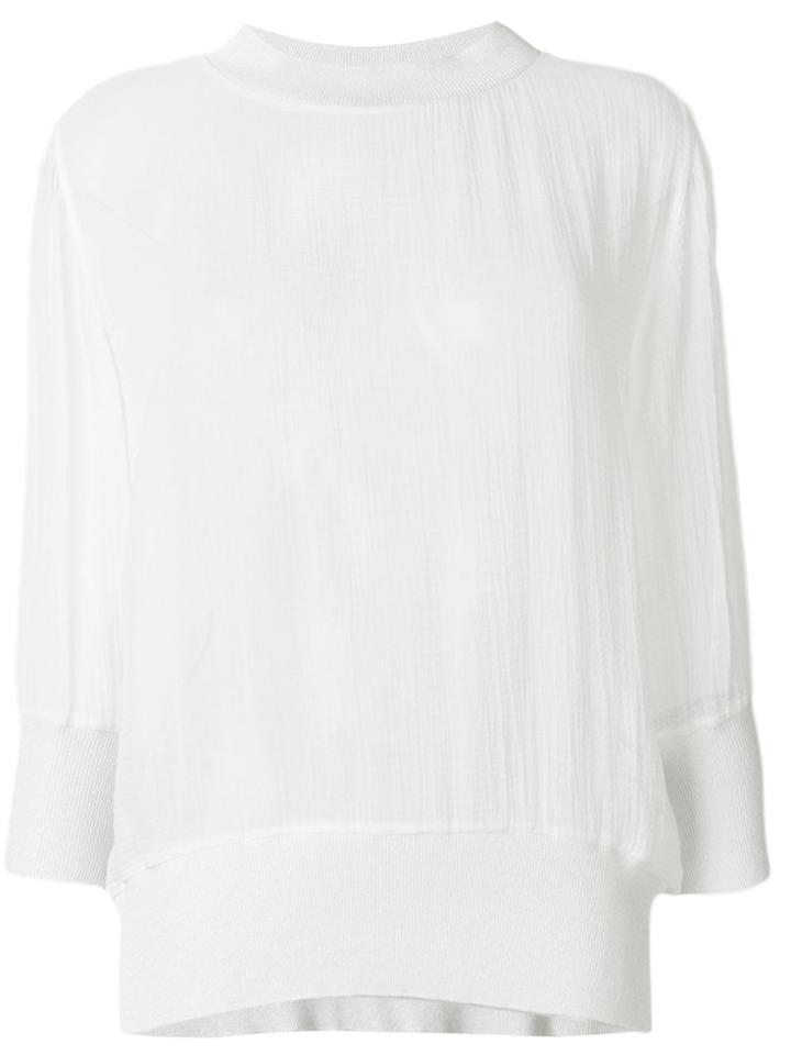 Fabiana Filippi Drop Shoulder Jumper - White