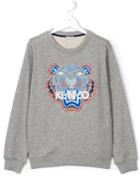 Kenzo Kids Tiger Sweatshirt, Boy's, Size: 16 Yrs, Grey