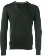 Tagliatore 'mick' Jumper, Men's, Size: 48, Green, Virgin Wool