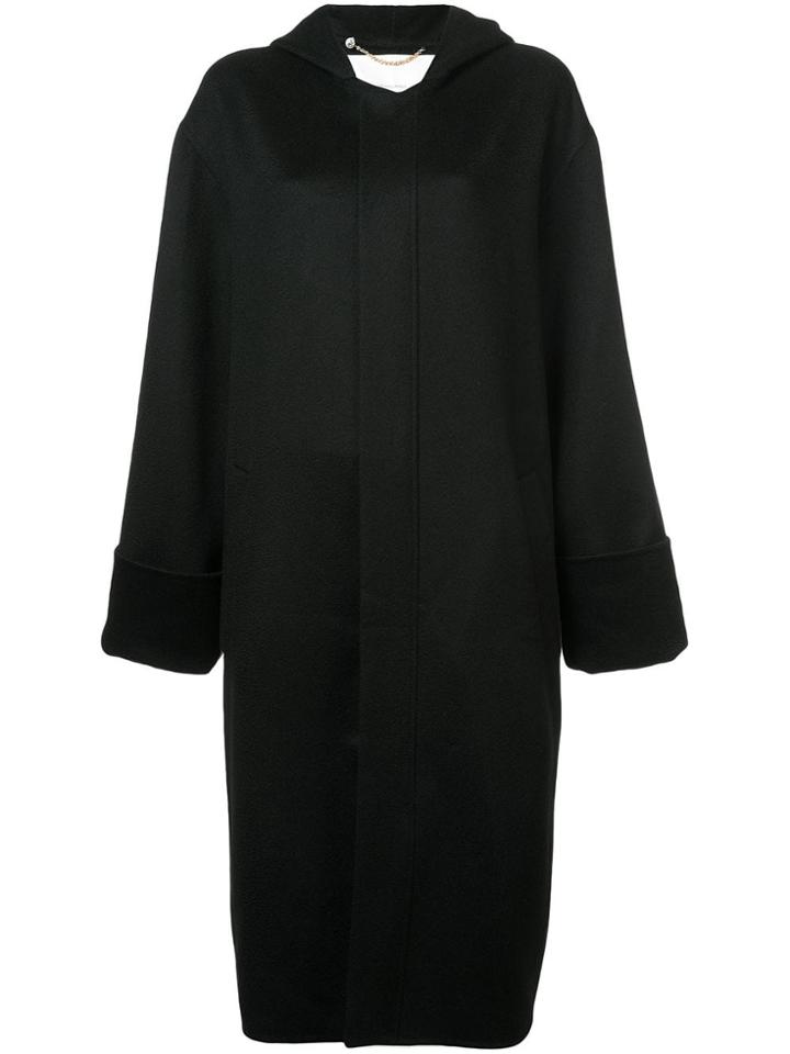 Adam Lippes Hooded Zipped Coat - Black