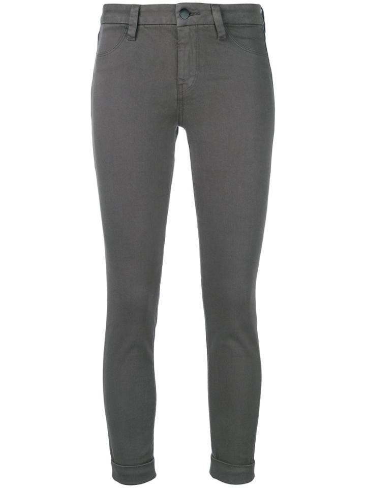 J Brand Anja Mid Rise Jeans - Grey