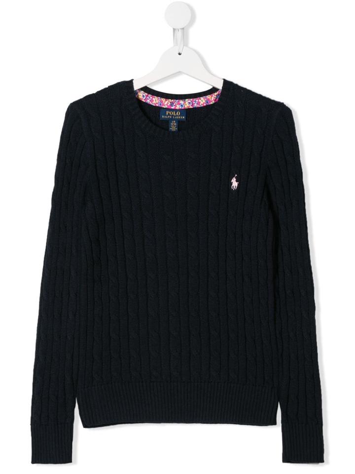 Ralph Lauren Kids Teen Cable Knit Sweater - Blue