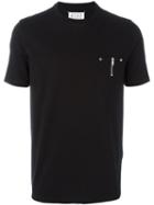 Maison Margiela Zip Pocket T-shirt, Men's, Size: 48, Black, Cotton