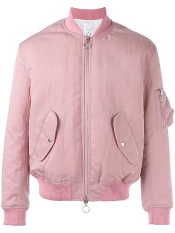 Soulland Thomasson Bomber Jacket, Men's, Size: Large, Pink/purple, Nylon/viscose/wool/acrylic