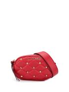La Carrie Diamond Quilt Belt Bag - Red