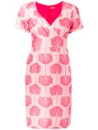 P.a.r.o.s.h. Floral Embroidered Dress, Women's, Size: Medium, Pink/purple, Polyester/polyamide/silk/viscose