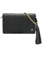 Tory Burch Fleming Flat Crossbody Wallet - Black