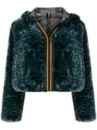 Faith Connexion Leopard Print Jacket - Blue