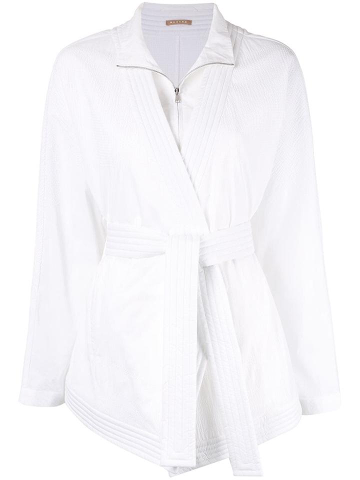 Nehera Bath-robe Fitted Jacket - White