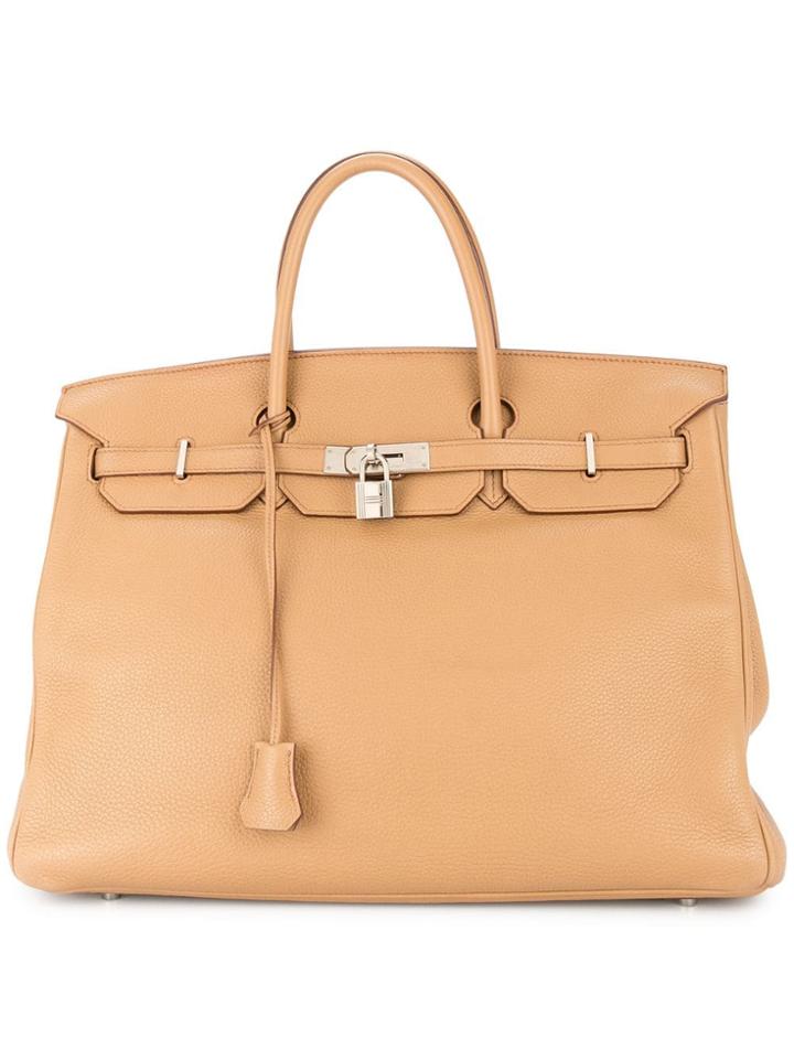 Hermès Vintage Birkin 40 Hand Bag Traurillon Clemence - Brown