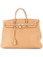Hermès Vintage Birkin 40 Hand Bag Traurillon Clemence - Brown