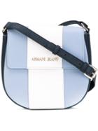 Armani Jeans - Striped Cross Body Bag - Women - Polyester/pvc - One Size, Blue, Polyester/pvc