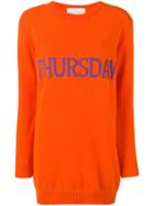 Alberta Ferretti Tuesday Sweater Dress - Yellow & Orange