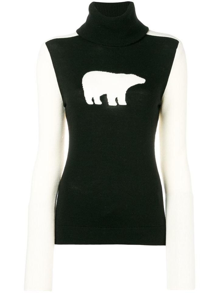 Perfect Moment Bear Jumper - Black