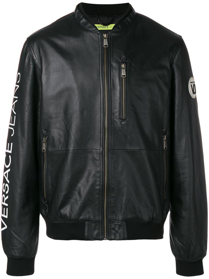 Versace Jeans Printed Jacket - Black