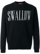 Mcq Alexander Mcqueen Swallow Print Sweatshirt, Men's, Size: Xl, Black, Cotton