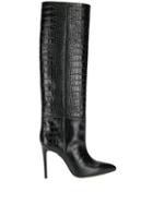 Paris Texas Croco Long Boots - Black