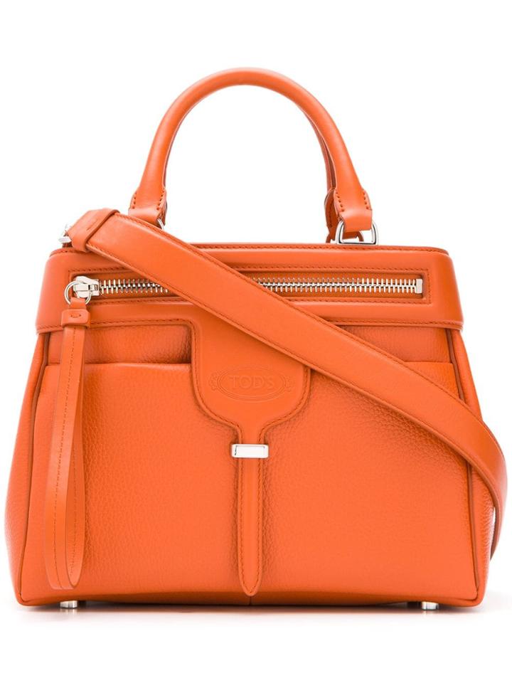 Tod's Thea Small Tote Bag - Orange