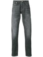 Brunello Cucinelli Stonewashed Straight Leg Jeans - Grey