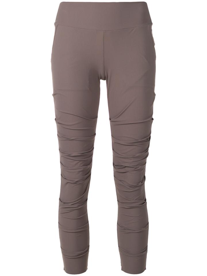 Lost & Found Ria Dunn Draped Skinny Trousers - Grey
