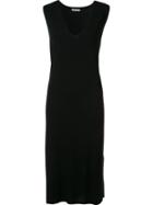 T By Alexander Wang Knitted Tank Dress, Women's, Size: Medium, Black, Silk/nylon/viscose/wool