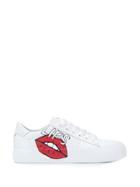 Kennel & Schmenger Lips Print Sneakers - White